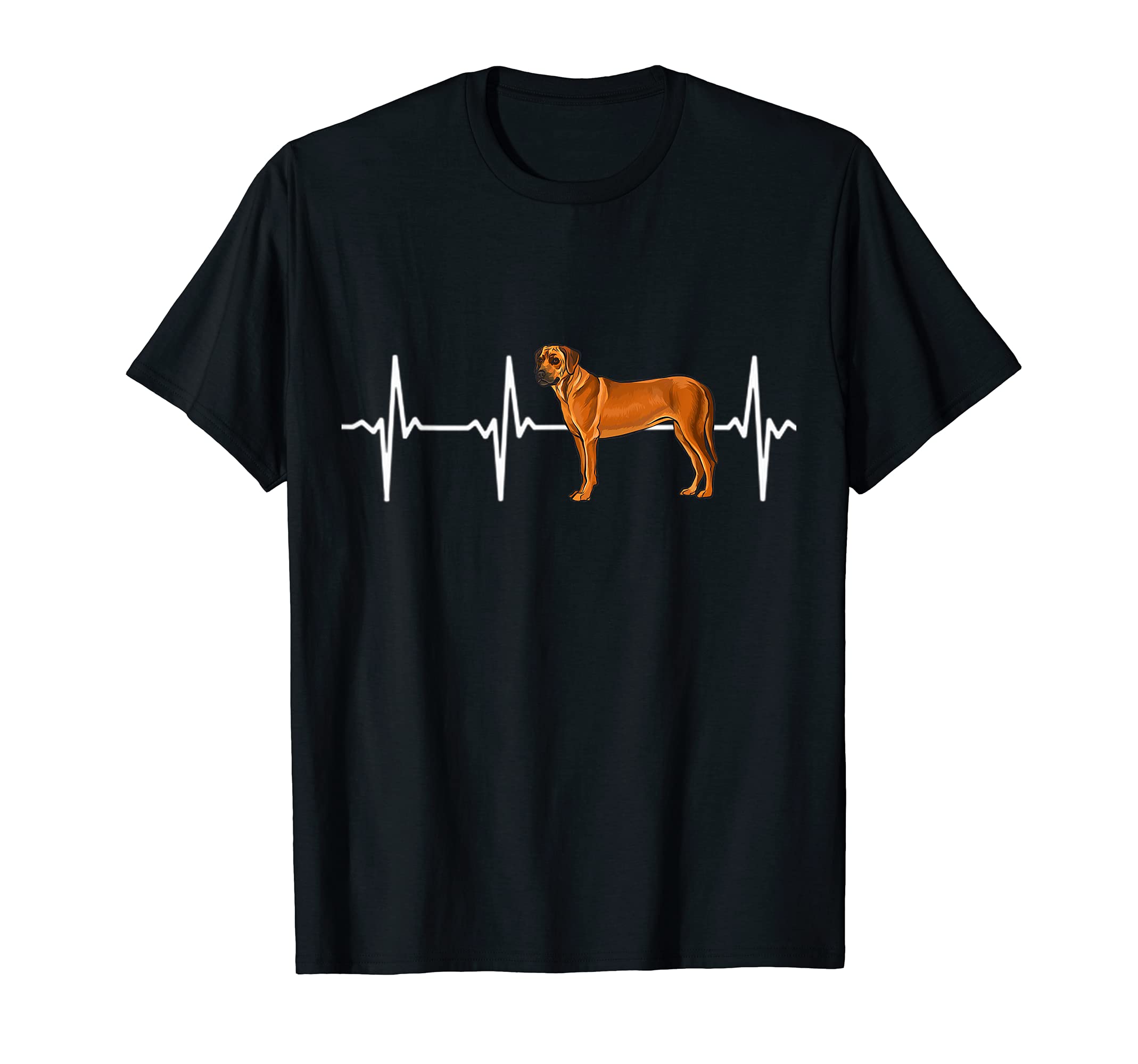 Rhodesian Ridgeback Heartbeat Love My Dog T-Shirt