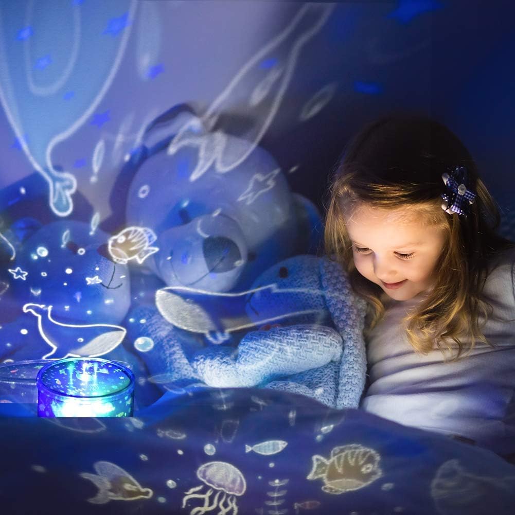 Lampe De Decoration De Chambre Denfants Cadeau Danniversaire De Noel Veilleuse Projecteur Enfant Lampe De Jouet Pour Bebe 4 11 Ans 8 Couleurs De Projecteur De Nuit A Etoile Rotative A 360