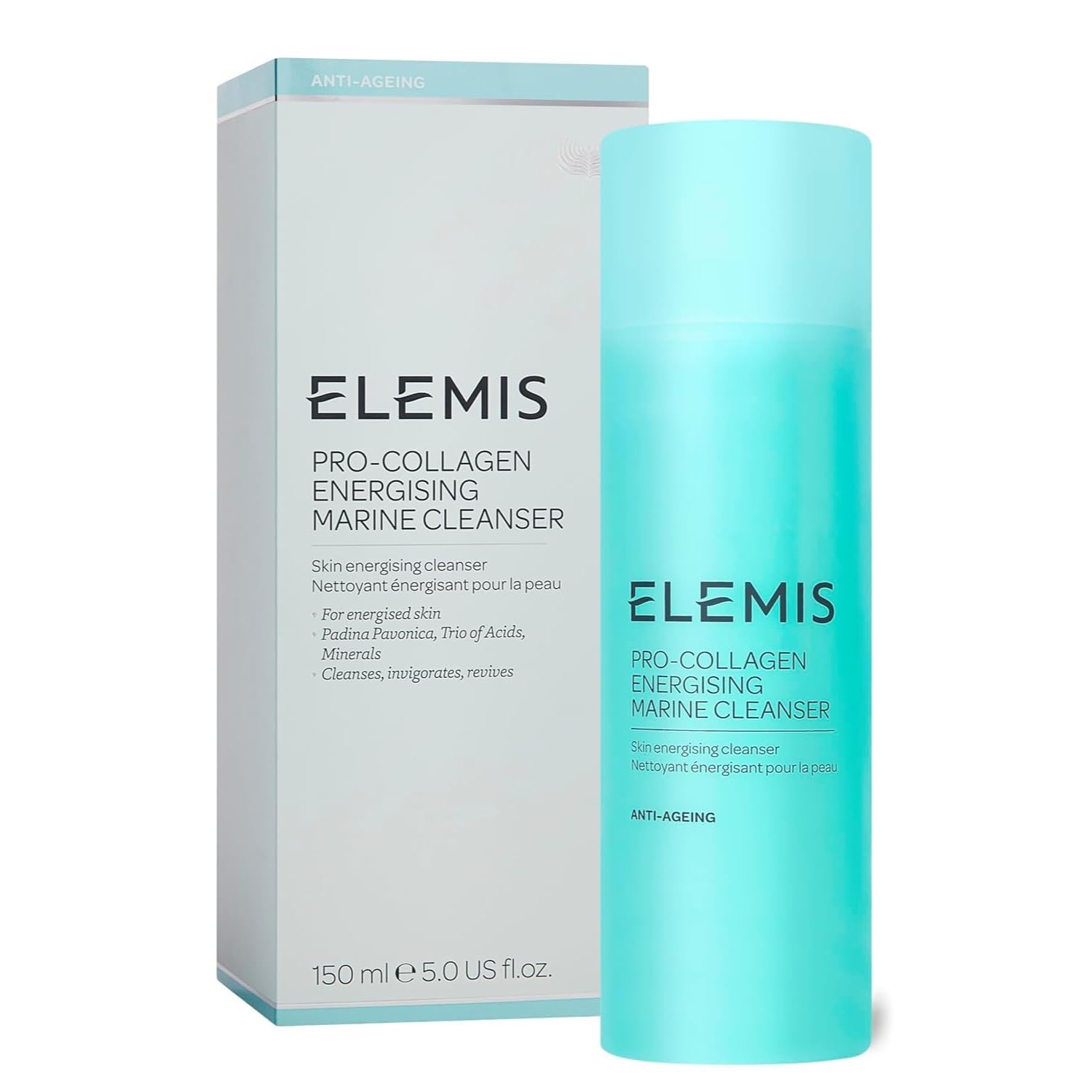 ELEMIS Pro-Collagen Energising Marine Cleanser – Anti-Aging Gel Face Wash for Radiant, Revitalized Skin – Deeply Cleanses Without Drying – 150ml