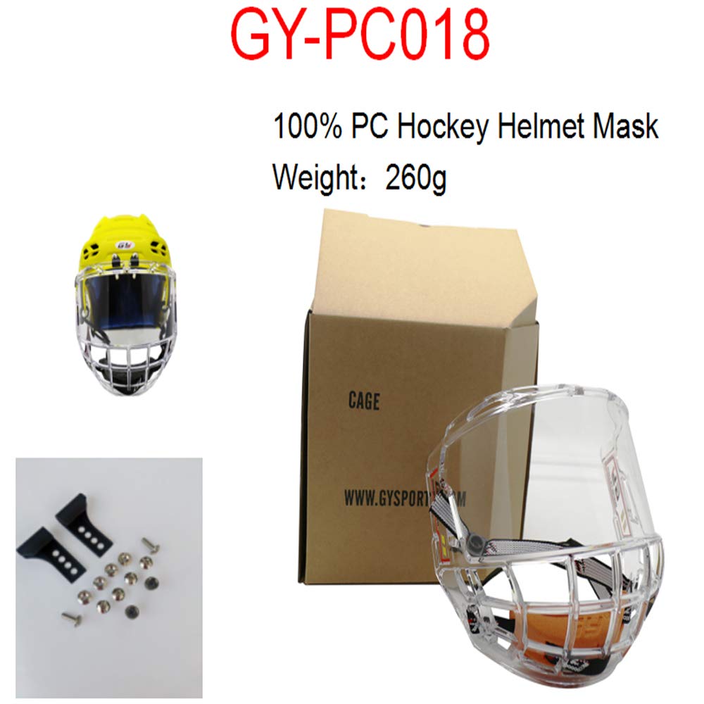 Ice Hockey GY PC018 Whole PC Injection Ice Hockey Mask Helmet Cage