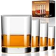 PARACITY Whiskey Glasses Set of 2, Old Fashioned Cocktail Glass, 10 OZ Whiskey Glasses, Bourbon Glasses, Rocks Glasses for Scotch, Liquor Vodka, Bourbon, Whiskey Gifts for Men, Husband, Boyfriend