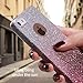 MILPROX Compatible for iPhone 5s/5/SE Case, Girls Shiny Glitter CASE [Bling Crystal Clear][Extremely Sparkling], Slim Premium 3 Layer Hybrid, Anti-Slick/Protective/Soft Case