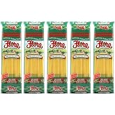 Perciatelli #15 (5 Pack of 16 oz) Flora Foods Imported from Italy Bucatini Authentic Italian Pasta
