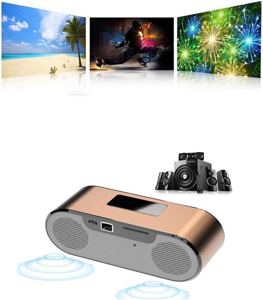 Mini proyector LED DLP Inteligente con Altavoz, Bluetooth, WiFi ...