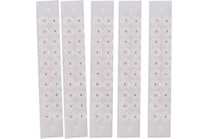 pumpumlia 100Pcs Acupunctures Beads Auricular Ear Sticker Massage Ear Acupunctures Patches Clear Disposables Ear Sticker Easy