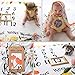 Baby Monthly Milestone Age Blanket - Boy + Girl. Baby Shower Gift Idea! First Days, Weeks, Months, Years. Large Photo Prop for Newborn, Infant, Or Toddler. Mom & Dad Keepsake. (Floral)