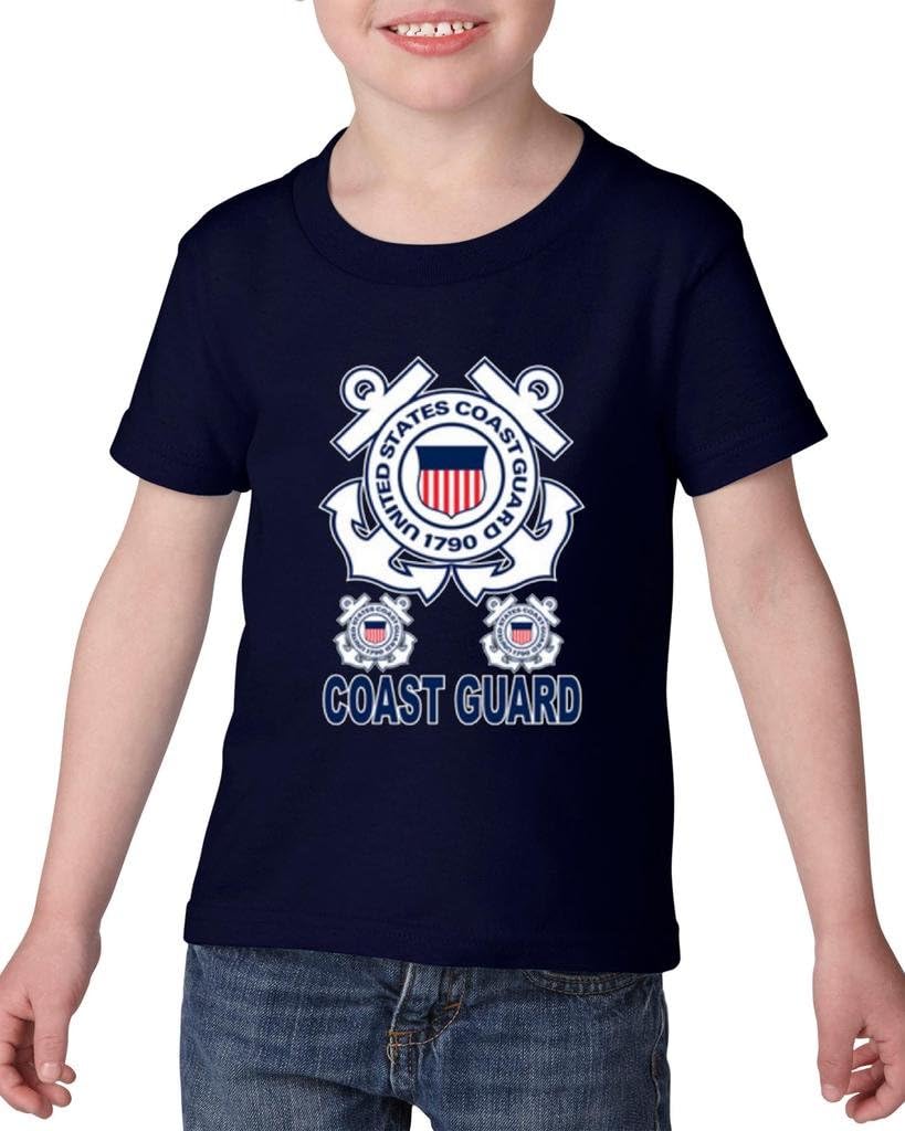 Xekia United States Coast Guard US Coast Guard Toddler Kids T-Shirt Tee