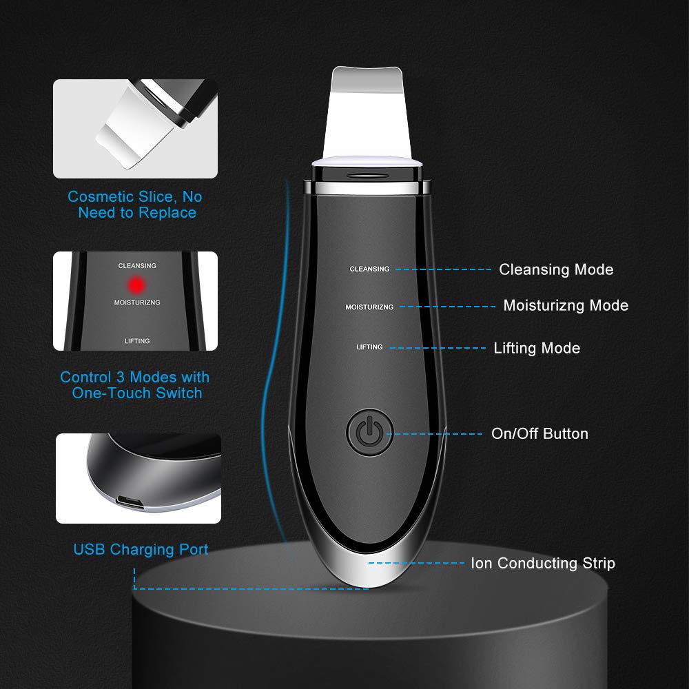 Facial Skin Scrubber YBLNTEK Face Scraper Facial Skin Spatula Derma Face Scru... 785004234483 eBay