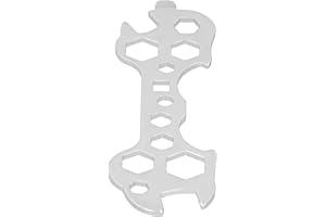 Bike Repair Tool Kit, Multi‑Functional Stainless Steel Wrench Bike Porous Flat Wrench Mountain Bike Hex Spanner Cycling Acces