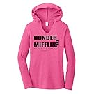 Comical Shirt Ladies Dunder Mifflin Paper Company Funny TV Show Fuchsia Frost L