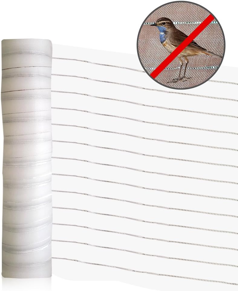 Agfabric New Effective Pest Control Netting 2 Functions Insect-Bird Garden Netting with Silver Thread for Bird Repellent Bird Barrier 10'x10' White