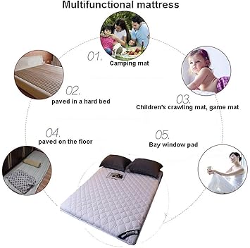 HAOCHI 6 Cm De Espesor Estera Futón For Dormir, Colchones Tatami ...