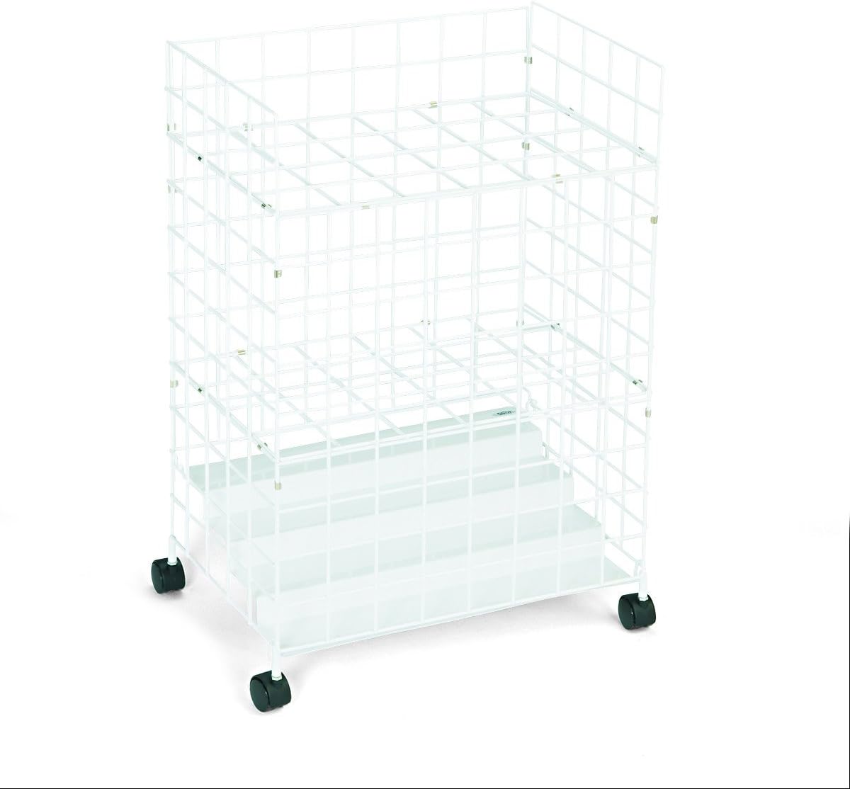 Safco Products 3088 Wire Roll File, 24 Compartment, White: Furniture & Decor