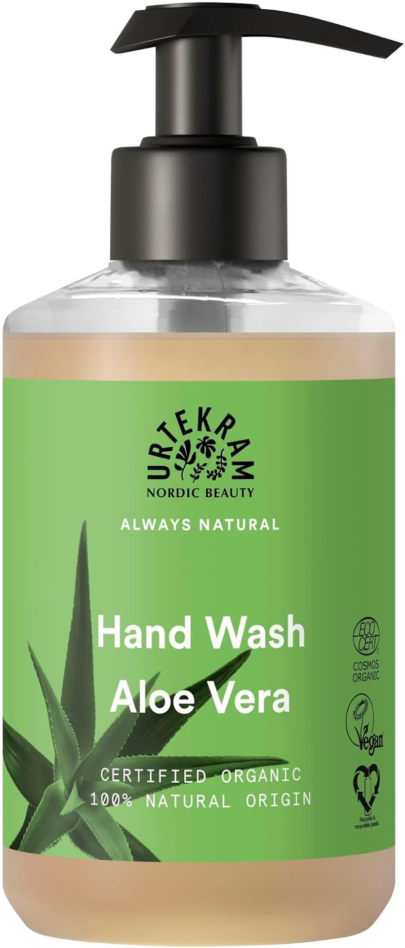 Urtekram Liquid Hand Soap Aloe Vera Orange Fragrance Moisturizing 380ml