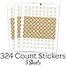 Gold 50th Anniversary Chocolate Kisses Party Favor Stickers – 180 Stickers, 50th Wedding or Business Anniversary Decorations