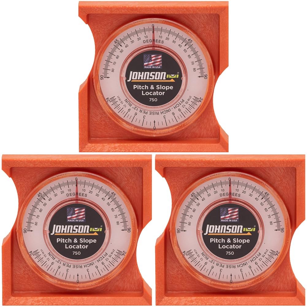 Johnson Level & Tool 750 Pitch & Slope Locator, Orange, 1 Level (Pack of 3) Image