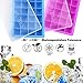 Ice Cube Trays 3 Packs Flexible Silicone 72 Ice Cubes Molds with Spill-Resistant Lids Ice Maker with Removable Cover for Whiskey, Juice, Sport Drinks, LFGB Certified & BPA Free & Safe Seniore