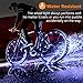 OUTDRSY [RGB] Bicycle Wheel Lights for Riding Bike at Night (Pack of 2), Waterproof Wheelchair Accessories LED Lights for Wheel with Bright 20 LEDs, A Thrilling Gift for Teens
