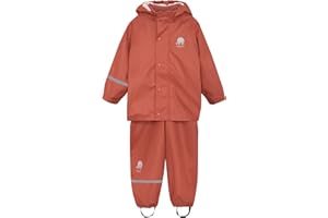 CeLaVi Kids Rain and Snow Suit for Boys Girls with Detachable Hood, Waterproof Raincoat and Pants - Ideal for Rain and Snow