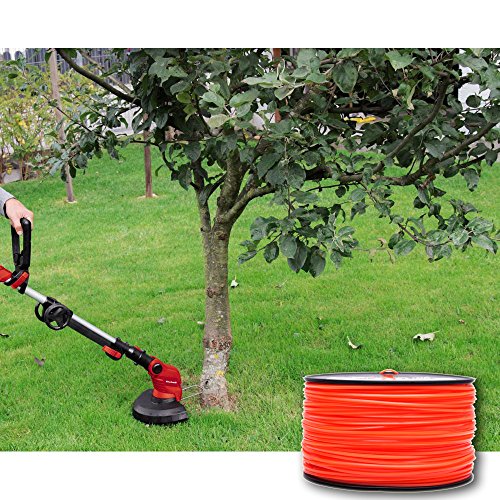 Anleo Anleolife 3-Pound Commercial Square .105-Inch-by-625-ft String Trimmer Line in Spool,with Bonus Line Cutter, Orange