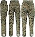 ARMYU Mens Woodland Digital Camo Poly/Cotton Military BDU Army Fatigues Cargo Pants + Pin (W 35-39 - I 29.5-32.5) L