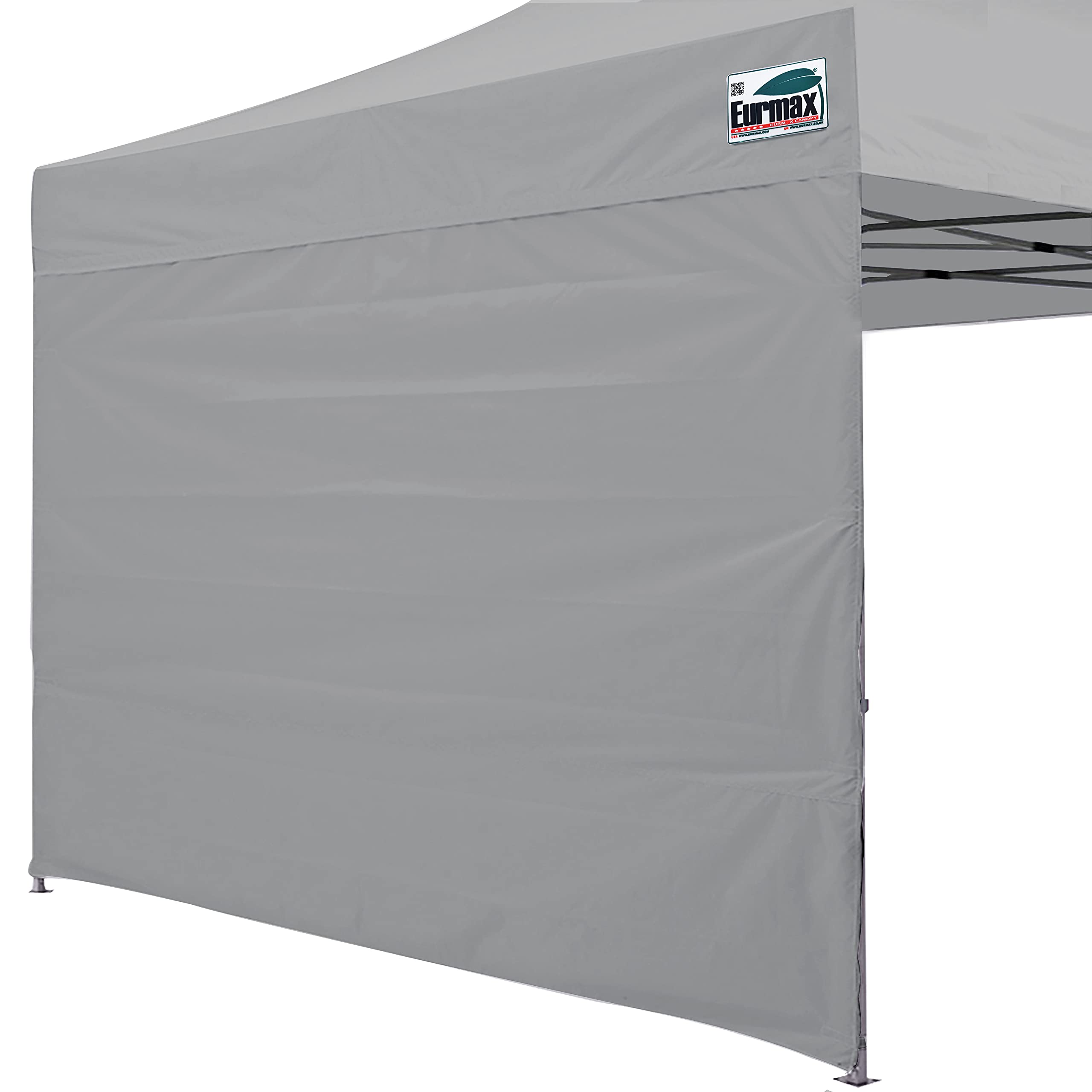 Eurmax USA Instant Canopy SunWall 10x10 Canopy Wall Sidewall Canopy Tent Sidewalls for Pop Up Canopy Tent,1 Pack Sidewall Only (Gray)