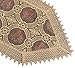 Simhomsen Embroidered Gold Floral Lace Table Runner and Scarves 16 × 72 Inch