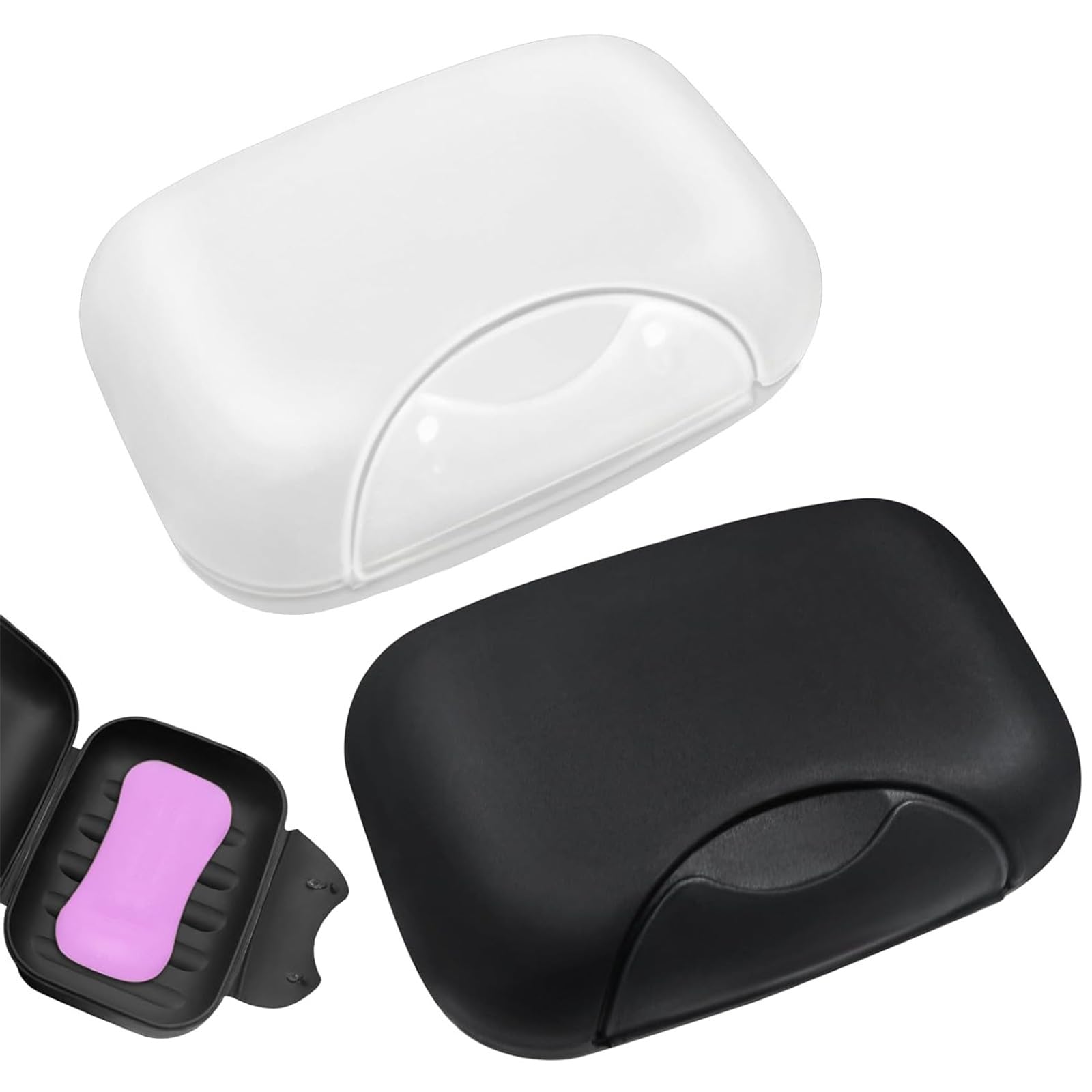 2 Pcs Soap Dish with Lid Travel Soap Case Soap Bar Travel Soap Waterproof and Leakproof Soap Box Container,soap bar travel case,soap dish with lid travel soap case,soap dish with lid