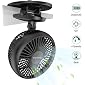 EasyAcc Battery Fan, Clip Fan Baby Stroller Cooling Fans 4 Speeds Strong Wind 720° Rotation Portable Camping Fan 3-15 Hours Rechargeable 2600mAh Battery Operated Clip Fan for Camping Strollers Office