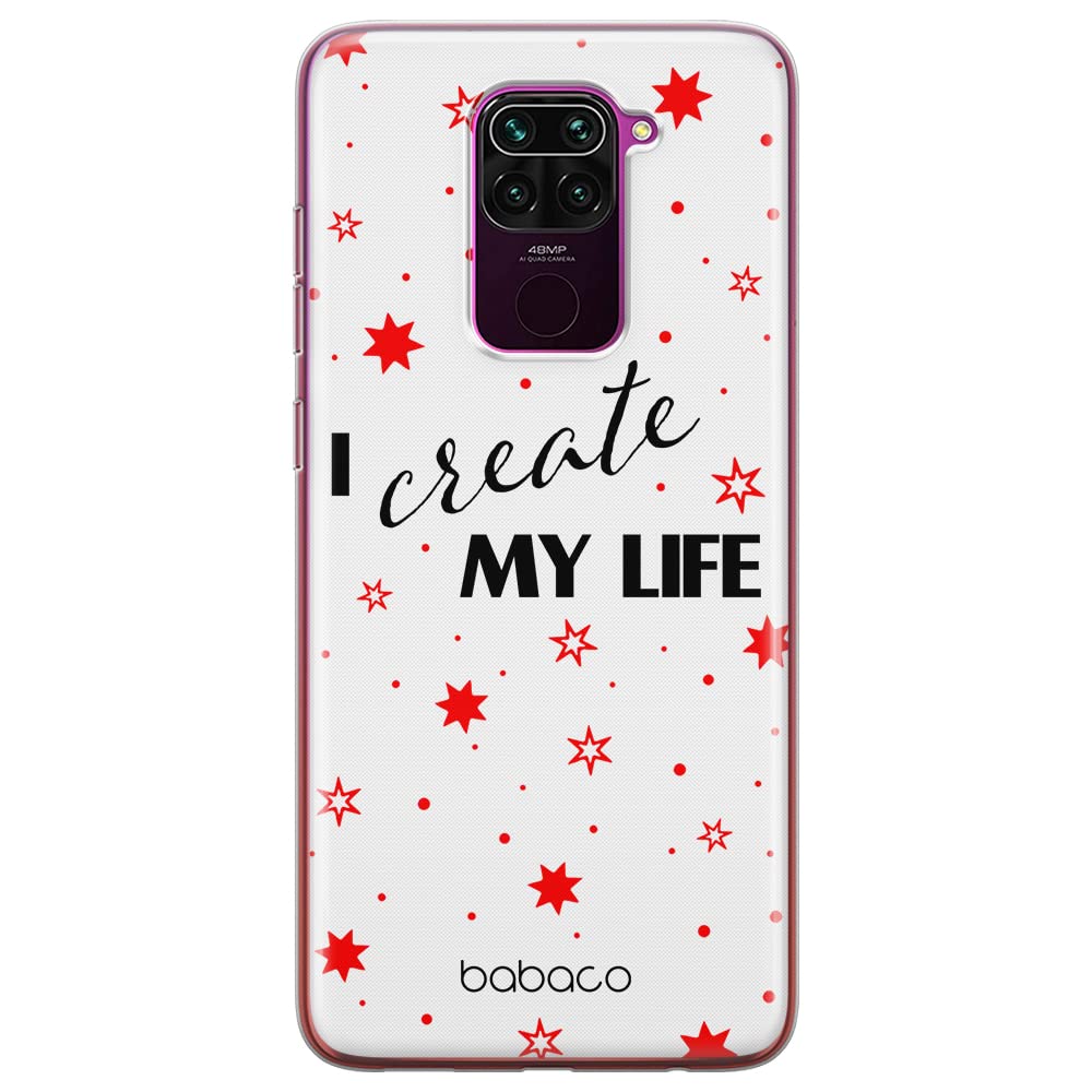 Babaco ERT GROUP mobile phone case for Xiaomi REDMI NOTE 9 original and officially Licensed pattern Positive vibes 006 optimally adapted to the shape of the mobile phone, partially transparent