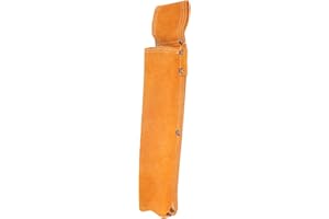 FUNOMOCYA Thick Leather Welding Rod Holder Waist Bag Scald Tool Pouch with Belt Loop Storage for Outdoor Work