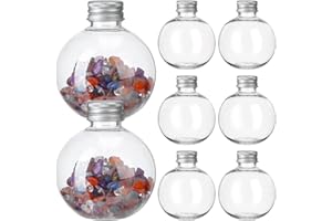 FOMIYES 25pcs Plastic Spherical Bottles for Bulb Shape Containers for Home Parties Leak Design