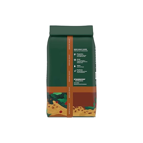 STARBUCKS GROUND COFFEE, MEDIUM ROAST HOT OR ICED COFFEE, HOUSE BLEND, 12 OZ
