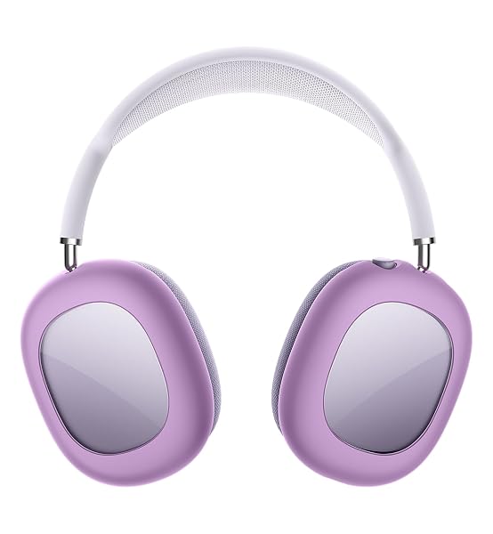 SURITCH FOR AIRPODS MAX CASE COVER, TPU ANTI-SCRATCH EAR CUPS COVER FOR AIRPODS MAX HEADPHONES, RUGGED SHOCKPROOF ACCESSORIES PROTECTIVE COVER FOR APPLE AIRPODS MAX – LIGHT PURPLE