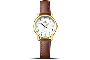 LN LENQIN Ladies Watches Analog Quartz Watch for Women Waterproof Women's Wrist Watches Easy Reader Womens Watch with Leather Strap