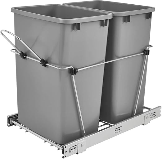 Amazon Com Rev A Shelf Rv 18kd 17c S Double 35 Quart Sliding Pull
