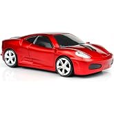 MGbeauty Sport Car Shape Computer Mice 2.4ghz Wireless Mouse 1600dpi Optical Gaming Mice (Red)