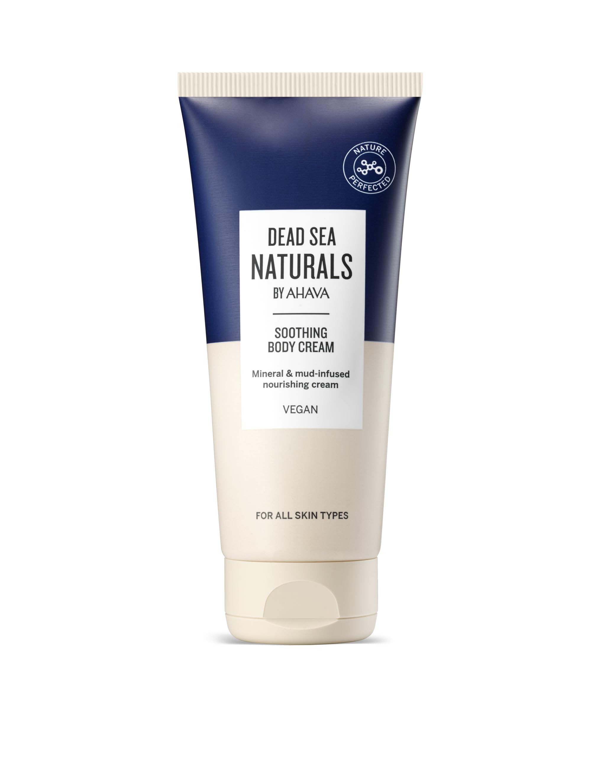 Dead Sea Naturals Soothing Body Cream - Intensive Moisture Lotion, Hydrating Body Care - Skin Relief Formula, Moisturizing Cream for Dry & Sensitive Skin - Vitamin Rich, w/Aloe Vera - 200ml