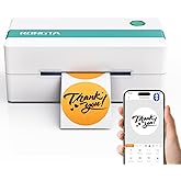 Rongta Thermal Shipping Label Printer, Bluetooth Wireless 4x6 Sticker Label Maker for Package, Compatible with Windows, Mac, Android & iPhone, Used for Business of Amazon, Ebay, Etsy, Shopify UPS