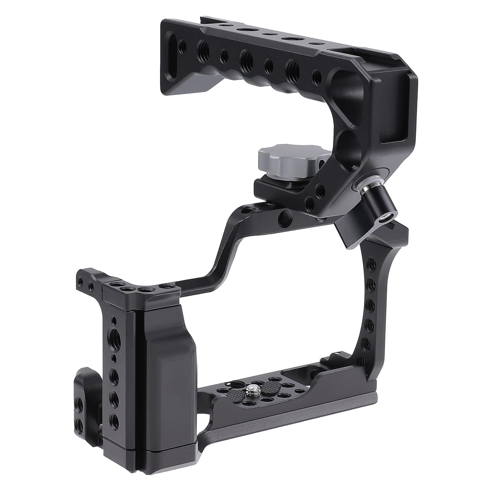 FOTGA Camera Cage and Top Handle Kit for Canon EOS M50 Mark II/M50/M5 Camera, Aluminium Alloy Video Vlogging Camera Cage Rig, with Quick Release Plate for Arca Swiss Standard
