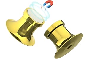 QHAND 30 Pcs Magnetic Pin Backs for Enamel Pin Convert Enamel Pins to Fridge Magnetic Board, Metal Pin Backs with Magnet, Locking Pin Keepers Locking Clasp for Pin Collectors Gifts, Gold