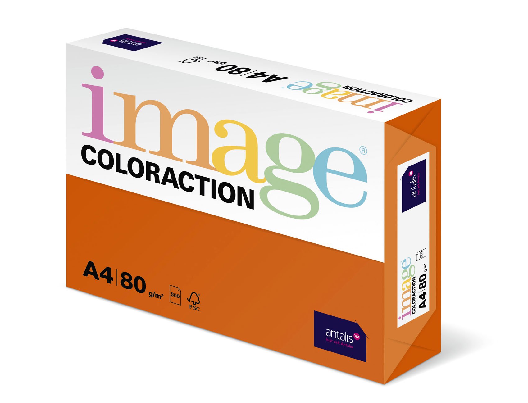 Image Coloraction Deep Orange (Amsterdam) A4 210x297mm 80gm2 fsc4 500sh/RM 5rm/BX