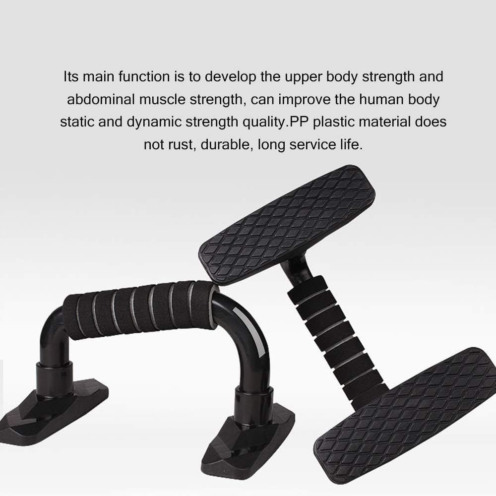 YEAQING Push Up Bars Strength Training Workout Pushup Stands Handles Set with Foam Padded Grips Non Slip Feet for Muscles Chest Exercise Women Men at Home Gym (Black) : Sports & Outdoors