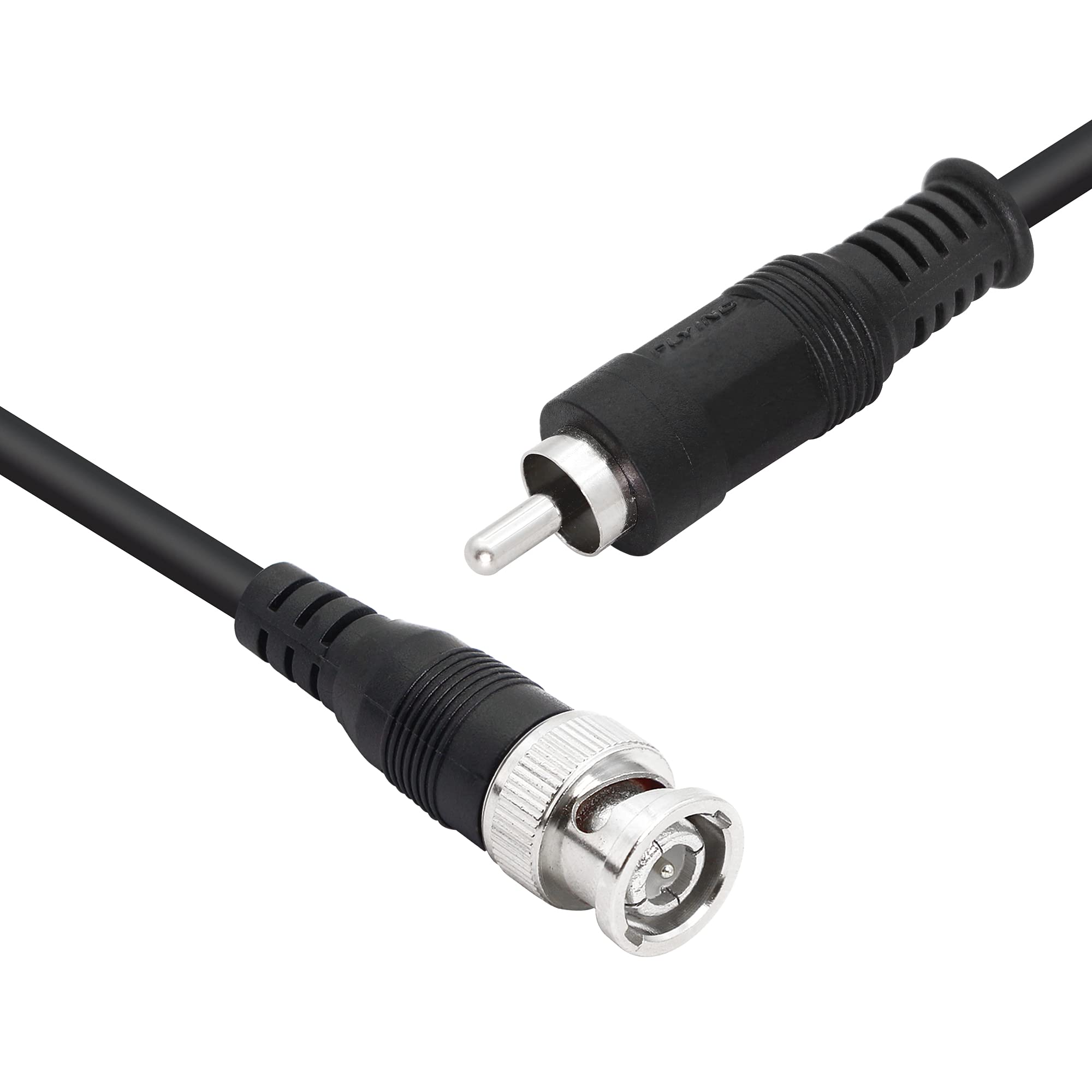 YACSEJAO BNC to RCA Adapter Cable 75 Ohm BNC Male to RCA Male RG59U Coaxial Cable（1M/3.3FT）