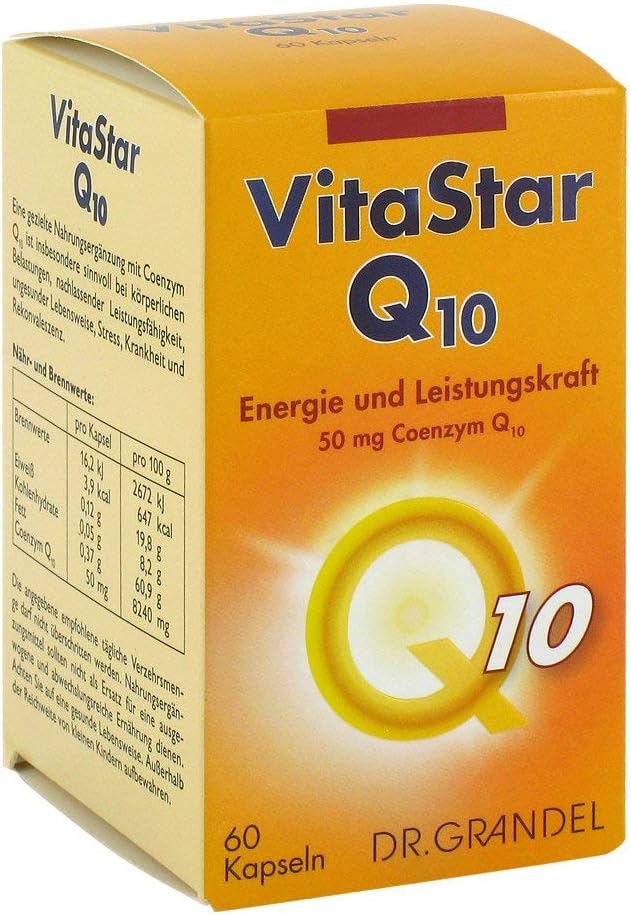 VitaStar Q 10 Kapseln für Energie und Leistungskraft, 60 pcs. Capsules