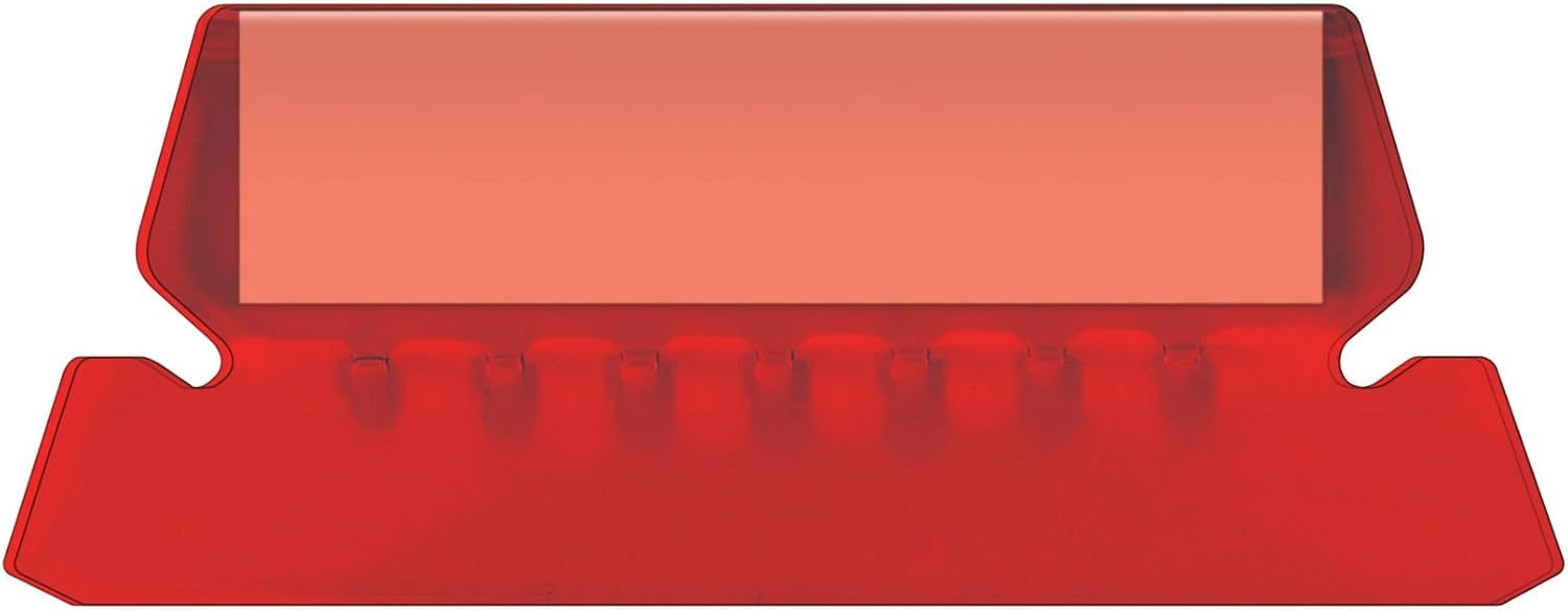Pendaflex Insertable Plastic Tabs Hanging Folder Tabs, 2", Clear, 25 Tabs and Inserts per Pack (42) : File Tabs Plastic : Office Products