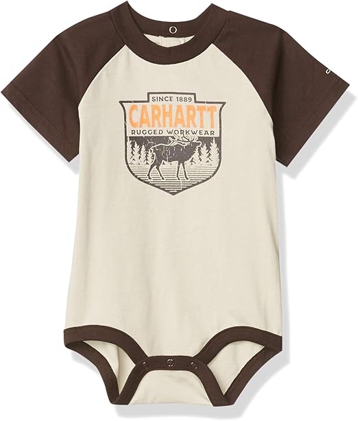 Carhartt Baby Boys' Short Sleeve Bodysuit Clothing