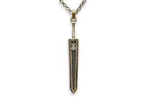 BALDUR JEWELRY Brand of Sacrifice Blade Rune Anime Necklace Pendant Jewelry Fantasy Cosplay Gift for Men Women