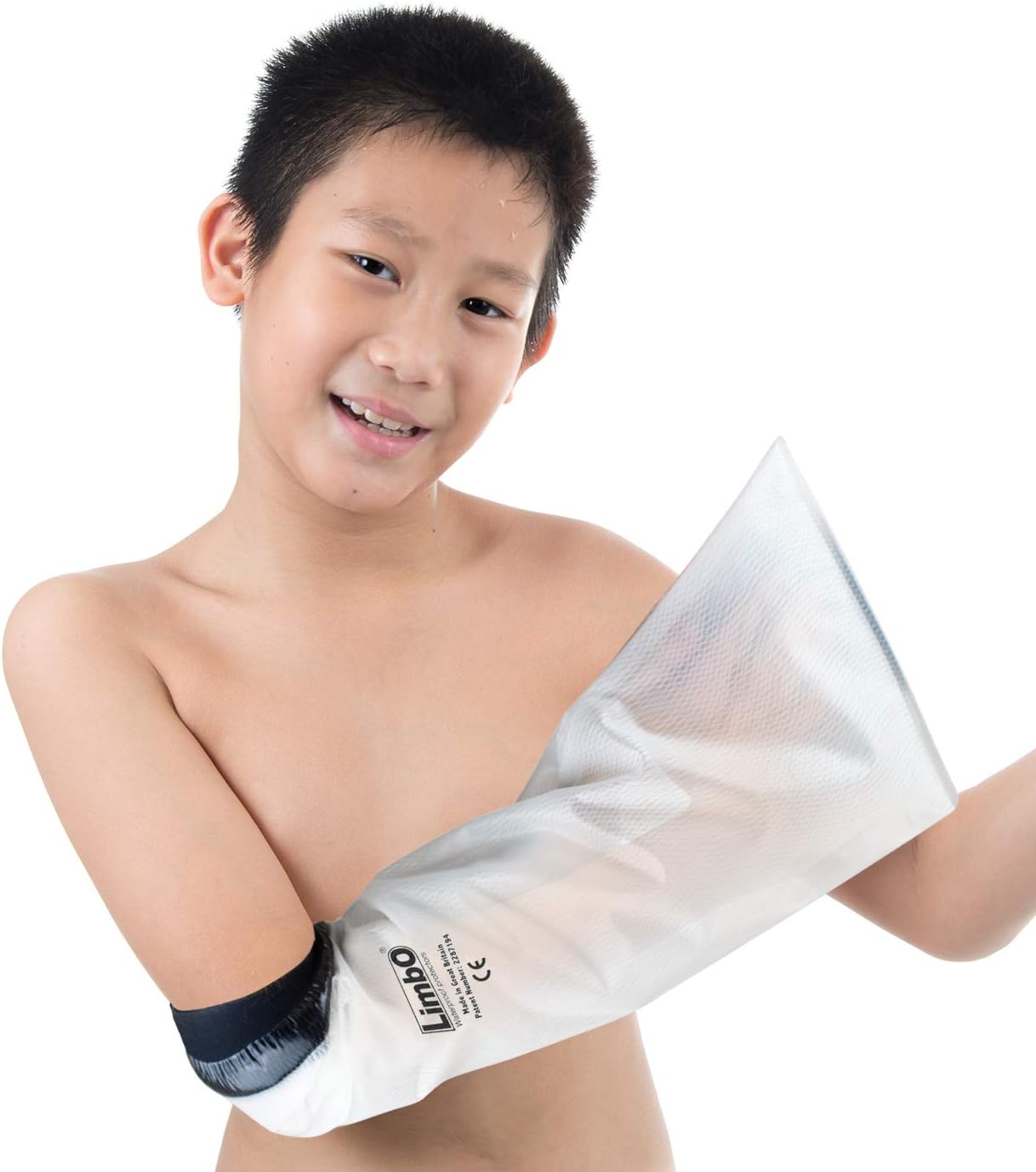 LimbO Waterproof Protectors Cast and Dressing Cover - Child Half Arm 8 to 10 Yrs (BE810: 23-25 cm above Elbow Circ.)