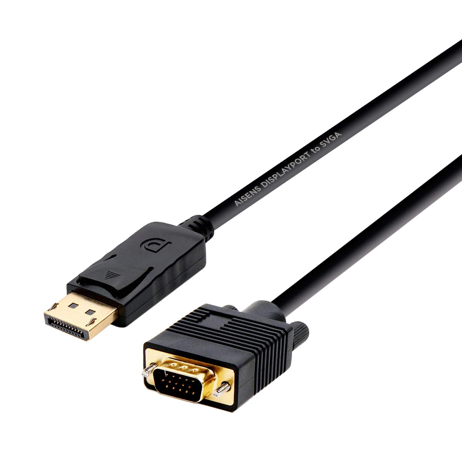 AISENS Displayport to VGA Converter Cable Dp/M-Vga/M Black 2M
